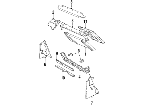 1986 Pontiac Fiero Radiator Cap Diagram for 10036879