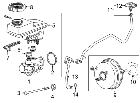 2017 GMC Acadia Dash Panel Components Diagram