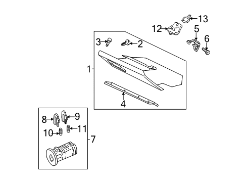 2004 Chevy Monte Carlo Glove Box Diagram
