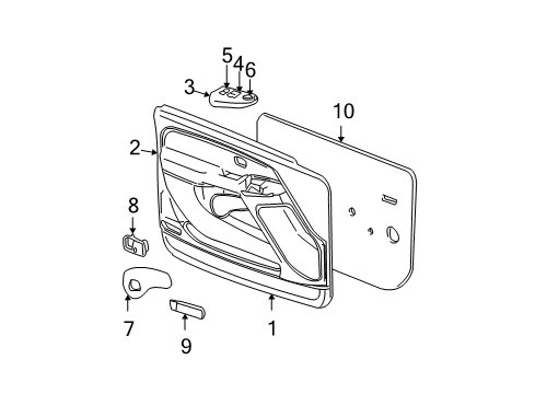 2000 Chevy Suburban 2500 Front Door Diagram