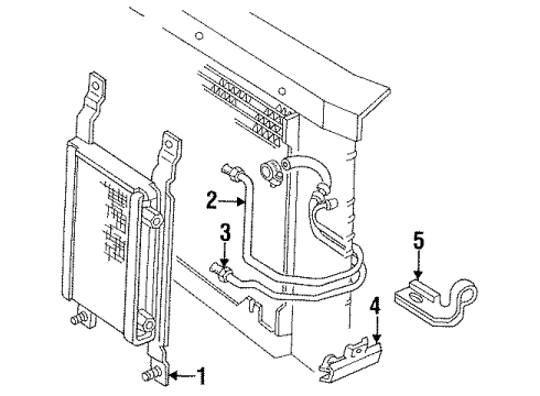 1994 Chevy Lumina Cooler Line Diagram for 19180191