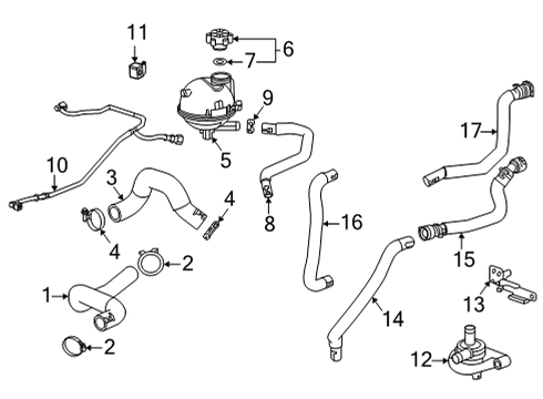 2023 Chevy Trailblazer Hoses, Lines & Pipes Diagram
