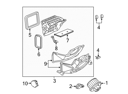 2011 Cadillac CTS Blower Motor & Fan Diagram