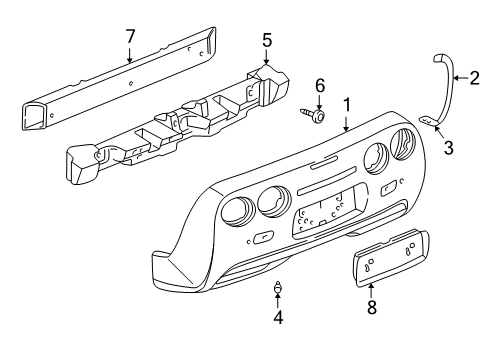2003 Chevy Corvette Rear Bumper Diagram