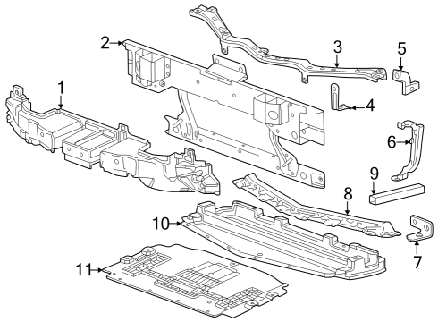 2024 Chevy Corvette Bumper & Components - Front Diagram 4 - Thumbnail