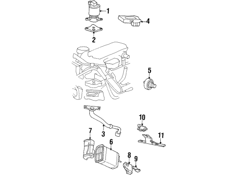 1999 Oldsmobile Cutlass Powertrain Control Diagram