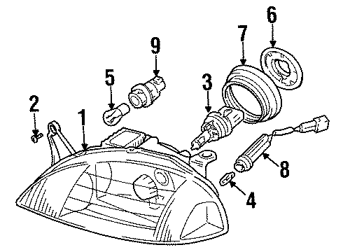 2001 Chevy Metro Bulbs Diagram