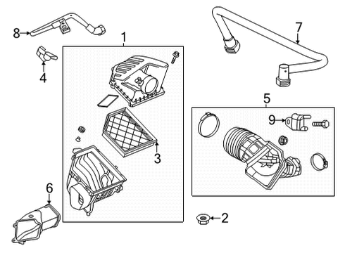 2022 Cadillac CT4 Air Intake Diagram