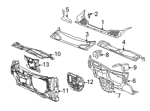 2006 Saturn Relay Dash Panel Diagram for 10234691