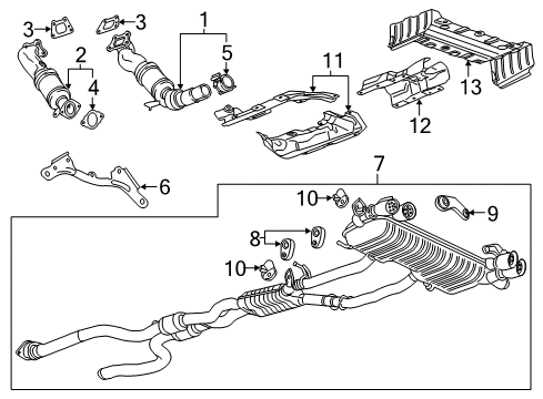 2017 Chevy Camaro Exhaust Components Diagram