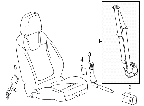 2018 Buick Regal Sportback Seat Belt Diagram