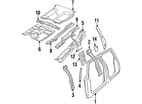 1993 GMC K2500 Uniside Diagram