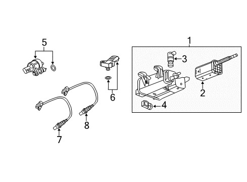 2010 GMC Terrain Emission Components Diagram