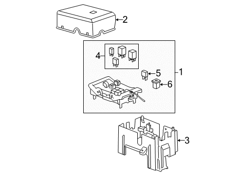 2007 GMC Sierra 1500 Daytime Running Lamps & Components Diagram