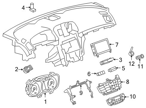 2011 Buick Regal Switch Diagram for 13286947
