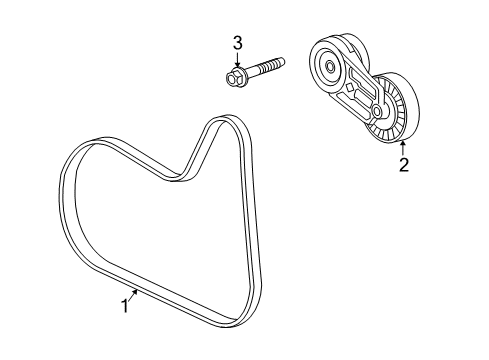 2015 Chevy Equinox Belts & Pulleys Diagram