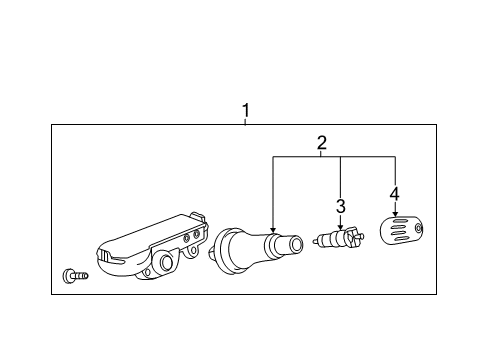 2016 Buick LaCrosse Tire Pressure Monitoring Diagram