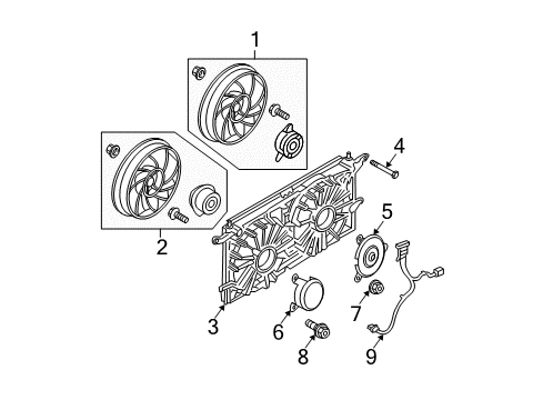2005 Buick Rendezvous Heat Shield Nut, Passenger Side Diagram for 10331732