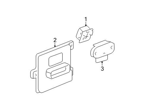 2010 GMC Yukon XL 1500 Module Diagram for 20850925