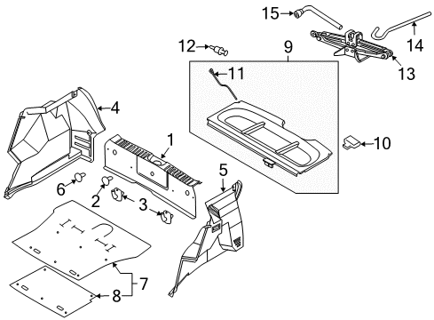 2006 Chevy Aveo Interior Trim - Rear Body Diagram