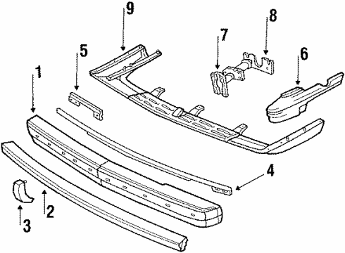 1984 Chevy Celebrity Guard, Driver Side Diagram for 14086235