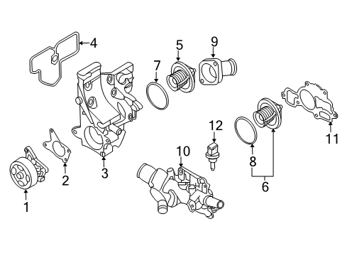 2016 Chevy City Express Cooling System, Radiator, Water Pump, Cooling Fan Diagram