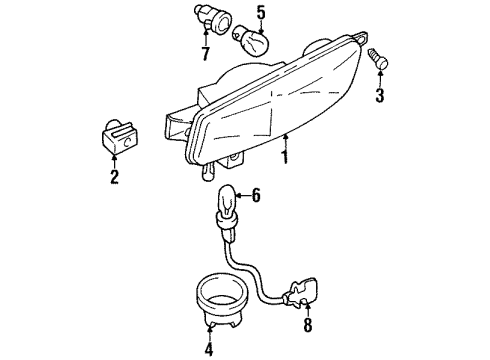 2000 Cadillac Catera Corner Lamps Diagram