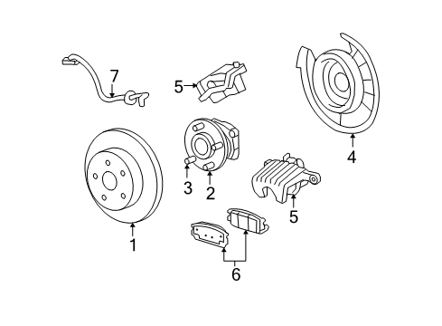 2008 Pontiac Torrent Rear Brakes Diagram