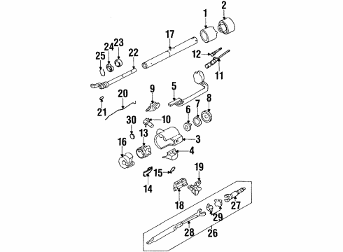 1990 Chevy C3500 Ignition Lock Diagram