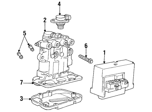 1998 Buick Skylark Anti-Lock Brakes Diagram
