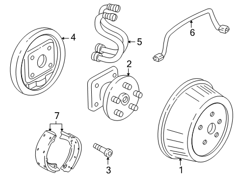 2001 Pontiac Montana Brake Components Diagram