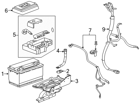 2017 Cadillac Escalade Battery Diagram