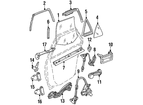 1994 Chevy Lumina Front Door Diagram