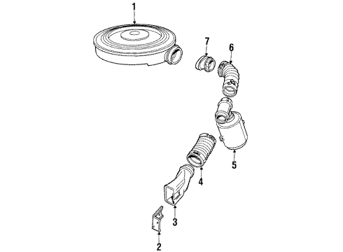 1984 Buick Century Air Filter Diagram for 25041208