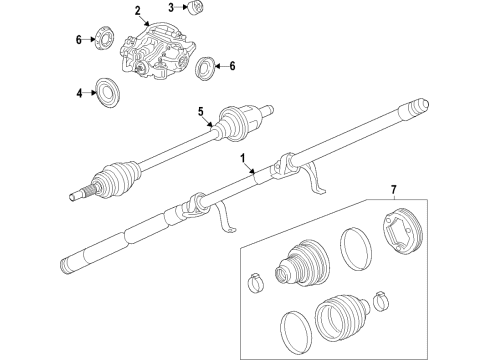 2021 Buick Envision Pinion Seal Diagram for 84524340