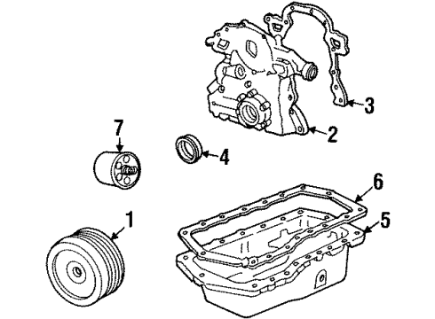 1992 Buick Skylark Engine Parts & Mounts, Timing, Lubrication System Diagram 2 - Thumbnail
