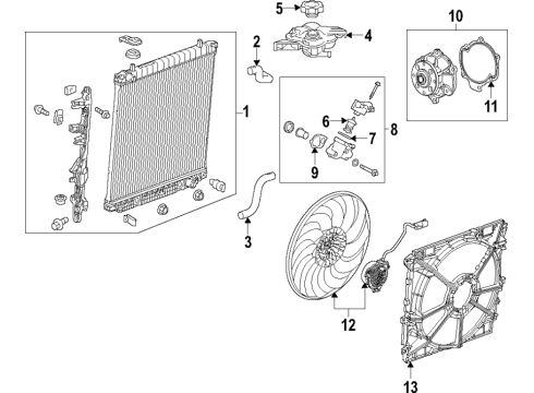 2017 Chevy Colorado Water Pump Diagram for 12679360