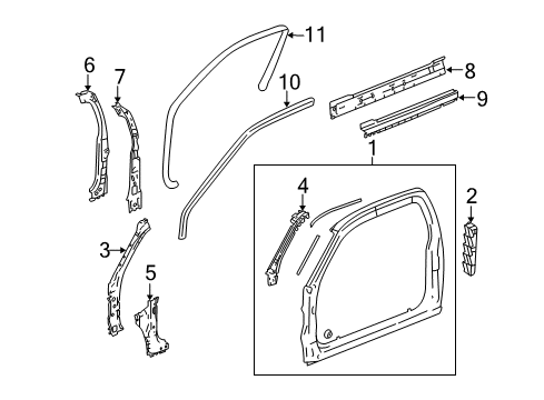 2011 GMC Canyon Uniside Diagram