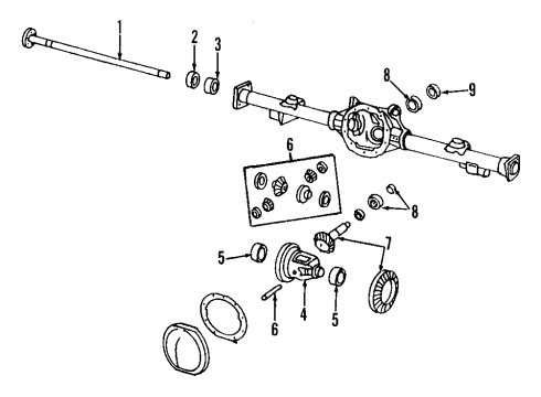 1989 Pontiac Firebird Differential Case Diagram for 10046381