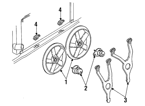 1993 Cadillac Seville Cooling System, Radiator, Water Pump, Cooling Fan Diagram