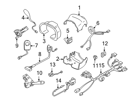 2004 Cadillac DeVille Anti-Theft Components Diagram