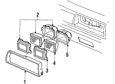 1987 Chevy Cavalier Headlamps Diagram