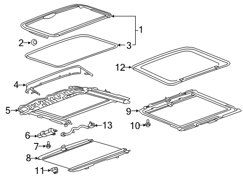 2019 Chevy Traverse Sunroof Diagram