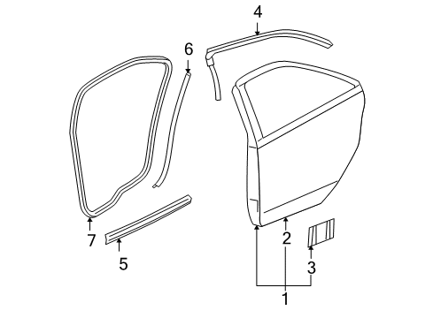 2007 Pontiac G6 Rear Door Diagram