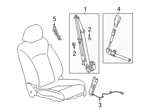 2013 Chevy Spark Seat Belt Diagram