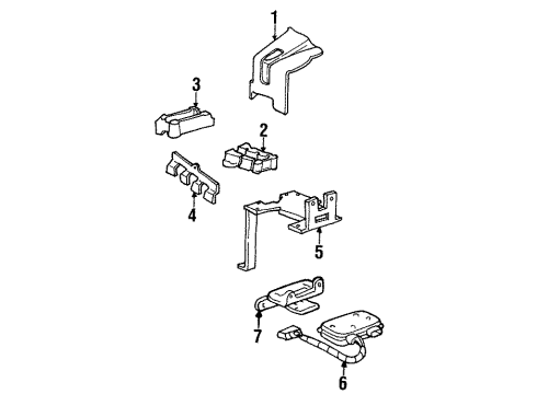1993 Cadillac Seville Electrical Components Diagram