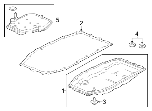 2023 Chevy Colorado Automatic Transmission Oil Filter Diagram for 24295812