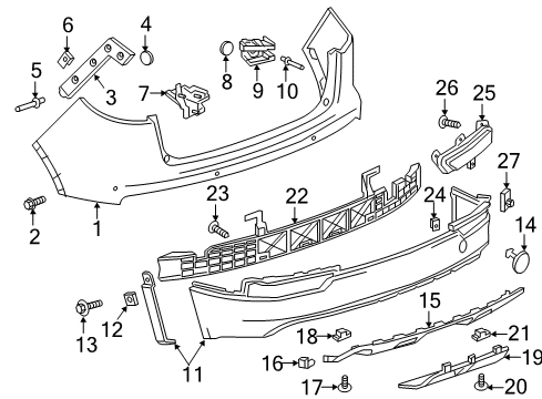 2016 Buick Envision Rear Bumper Diagram