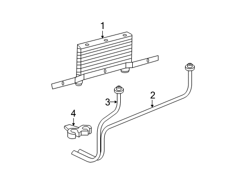 2008 Cadillac Escalade ESV Trans Oil Cooler Diagram