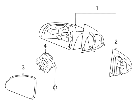2009 Pontiac G5 Mirrors, Electrical Diagram 2 - Thumbnail